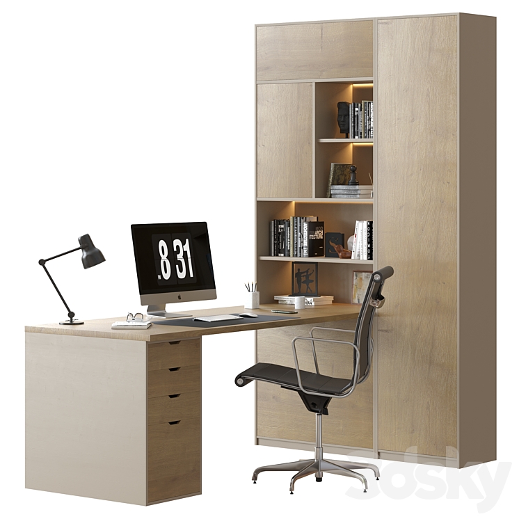 Office Furniture – Set 7 3DS Max Model - thumbnail 2