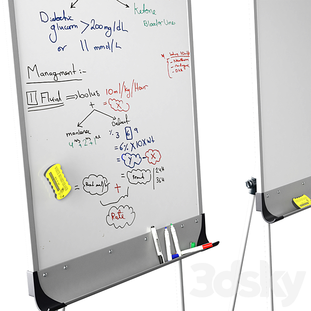 Office presentation set 1_ Macbook air 2022 _ OLED65CXRLA LG CX 65 4K Smart OLED_Marker board magnetic partition flipchart 3DS Max Model - thumbnail 5