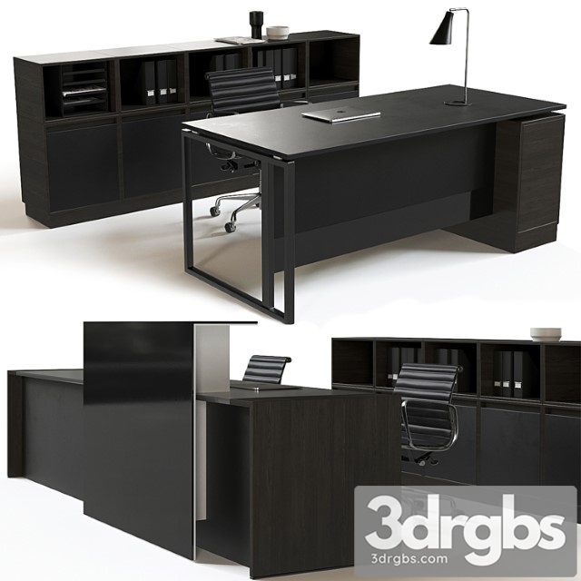 Office Reception Furniture Set 3 3dsmax Download - thumbnail 1