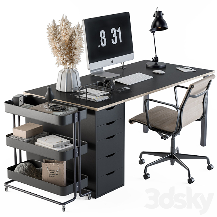 Office set 80 3DS Max - thumbnail 1