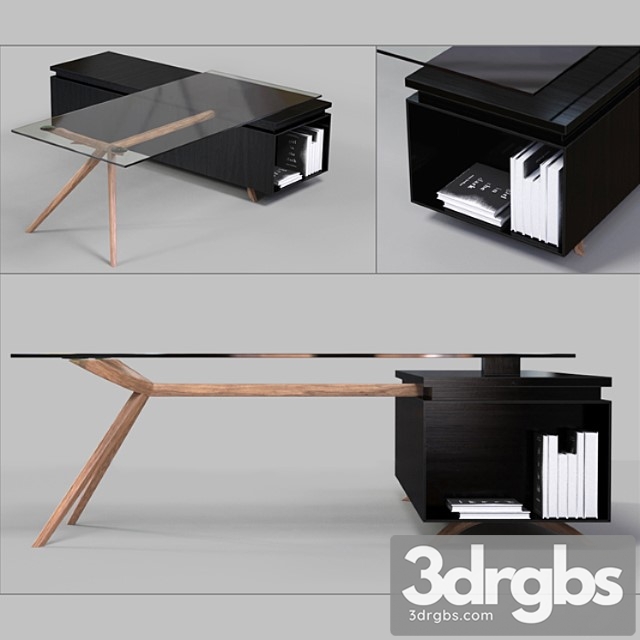 Office table 2 3dsmax Download - thumbnail 1