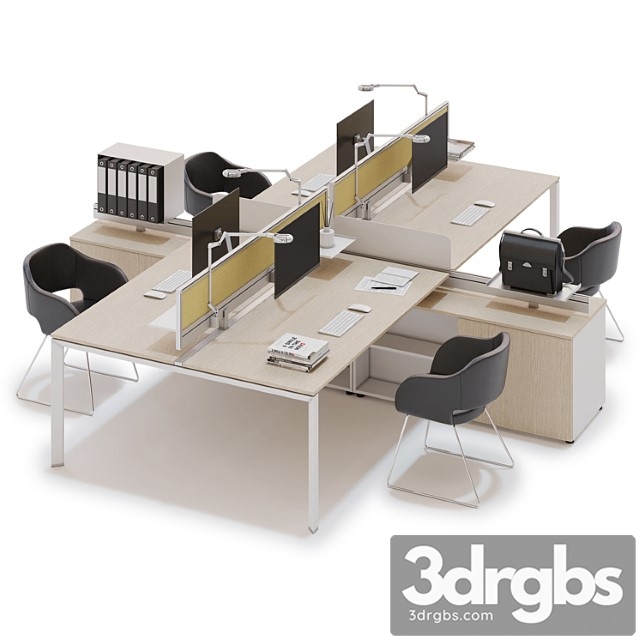 Office Workspace Las 5th Element V4 3dsmax Download - thumbnail 1