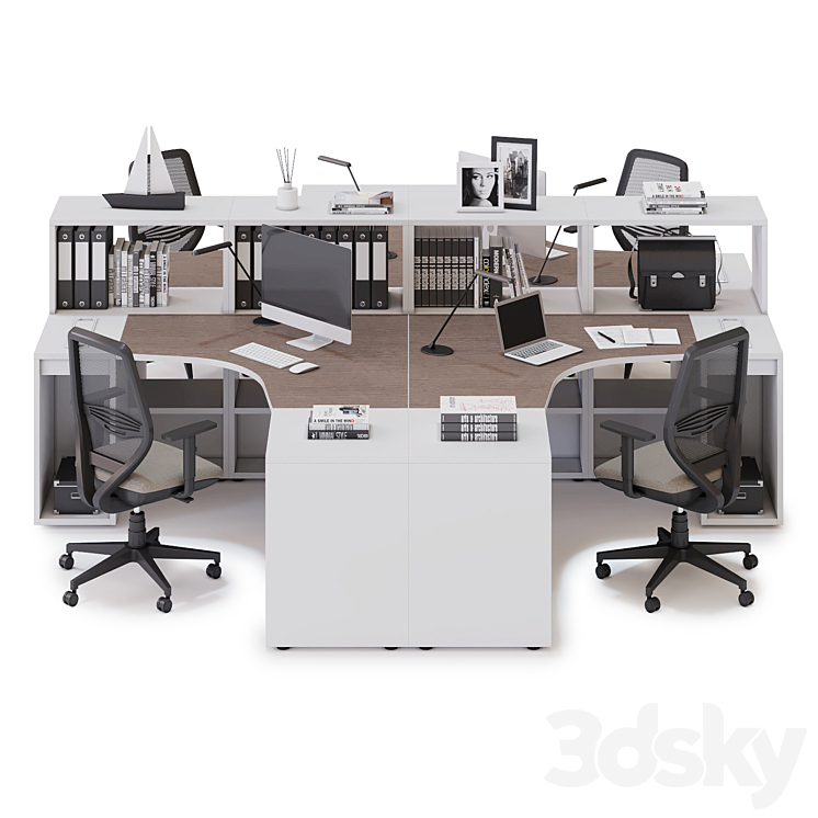 Office workspace LAS LOGIC (v13) 3DS Max - thumbnail 2