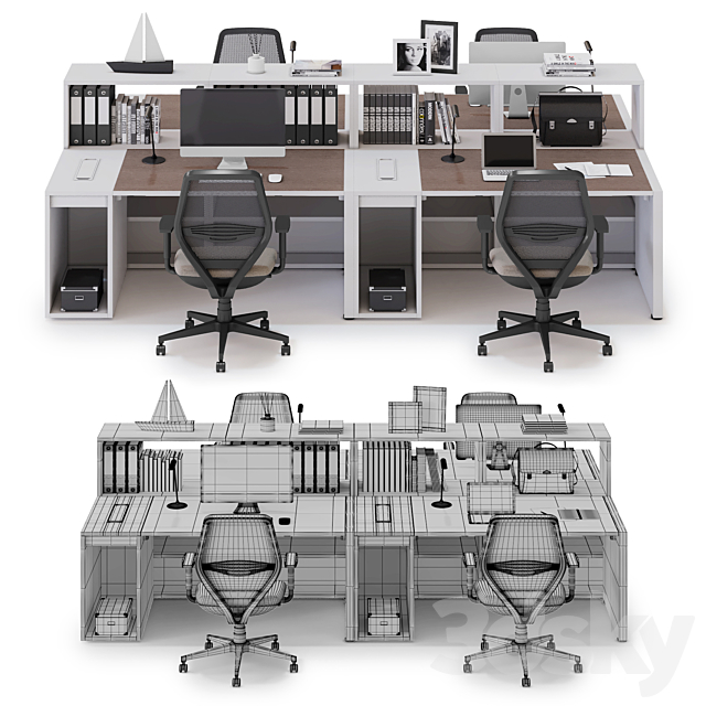 Office workspace LAS LOGIC (v5) 3DSMax File - thumbnail 2