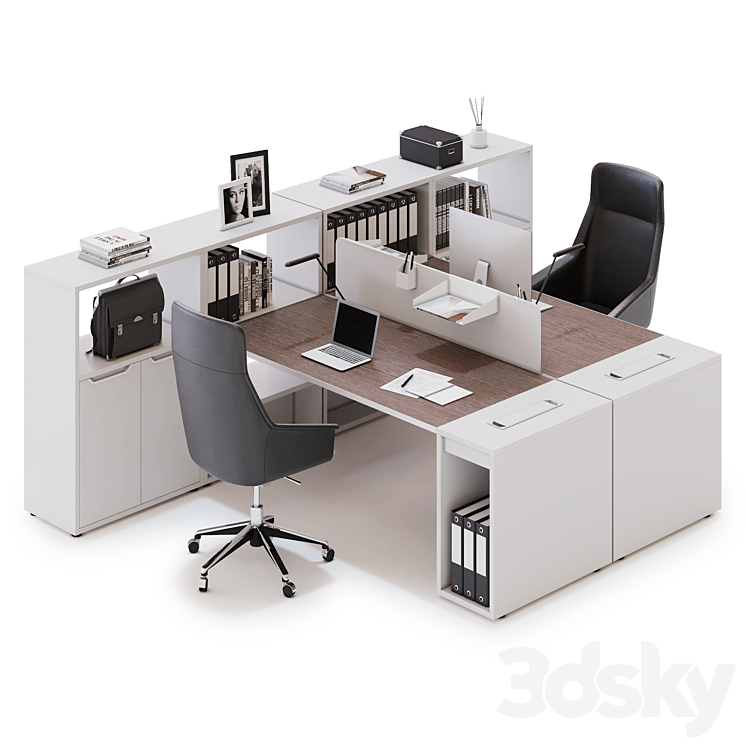 Office workspace LAS LOGIC (v6) 3DS Max - thumbnail 2