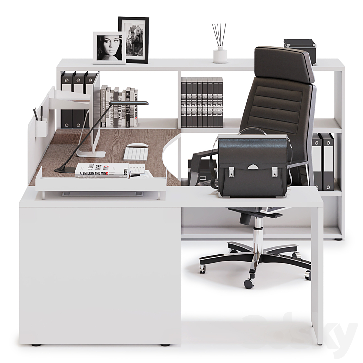 Office workspace LAS LOGIC (v8) 3DS Max - thumbnail 2