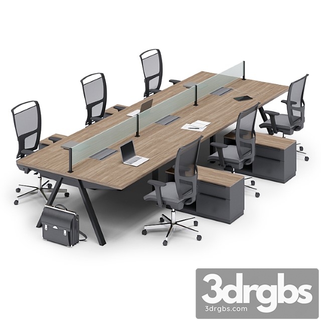 Office workspace uhuru (part2) 2 3dsmax Download - thumbnail 1