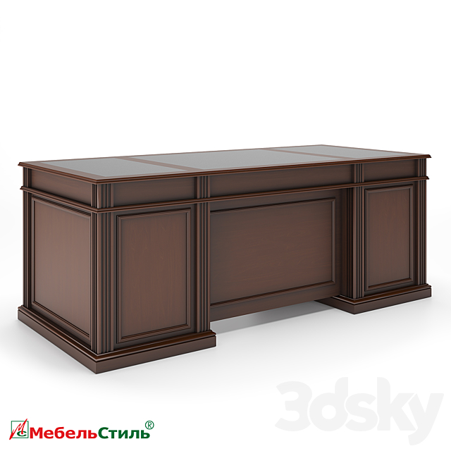 OM Dante Executive Desk 3DS Max Model - thumbnail 2