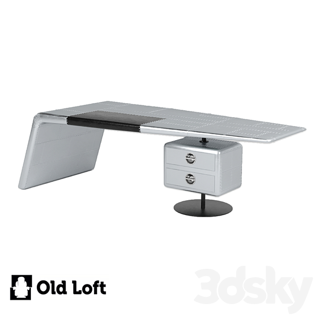 OM Desk Wing with Stand in loft 3DS Max Model - thumbnail 3