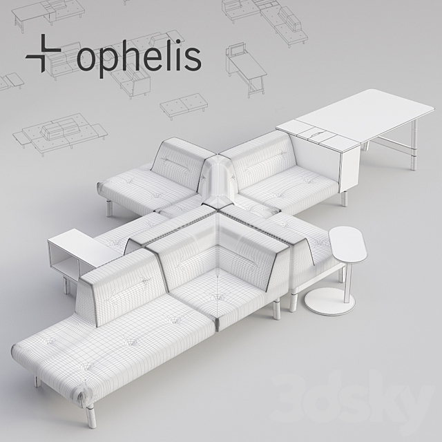 Ophelis Docks Lounge 3DS Max Model - thumbnail 3