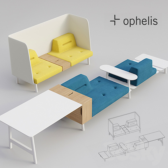 Ophelis Docks Lounge 3DS Max Model - thumbnail 2