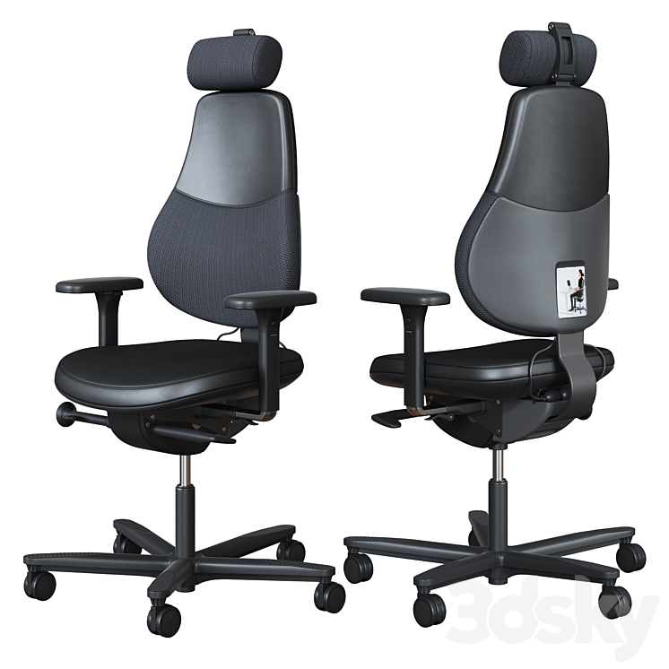 OrangeBox – Office Chair Flo 3DS Max - thumbnail 2