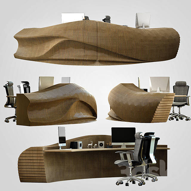 Parametric Reception 3DSMax File - thumbnail 1