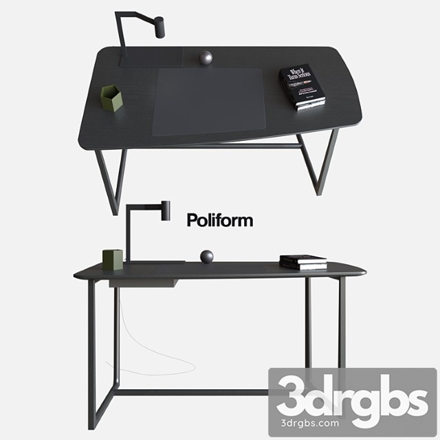 Poliform writing desks concorde 2 3dsmax Download - thumbnail 1