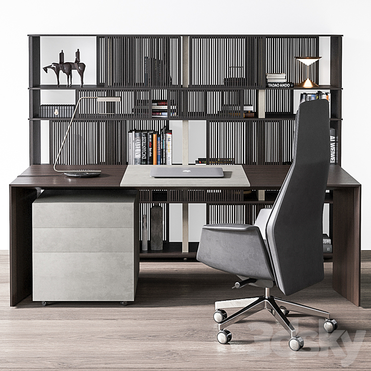 Poltrona Frau Workplace 3DS Max Model - thumbnail 2