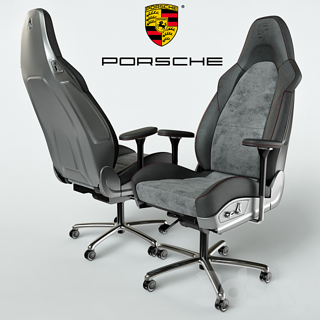 Porsche Office Chair 3ds Max - thumbnail 1