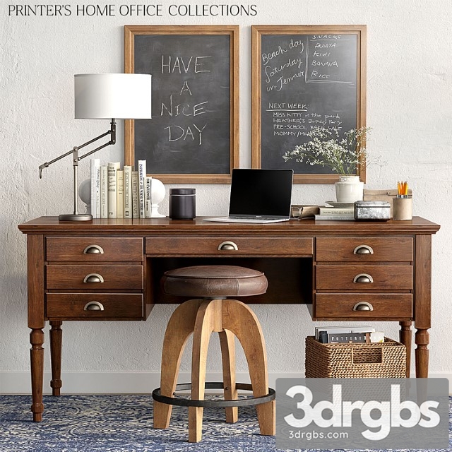 Pottery barn printer&_1 2 3dsmax Download - thumbnail 1