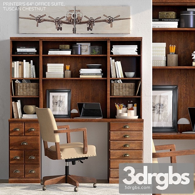 Pottery barn printer&_2 2 3dsmax Download - thumbnail 1