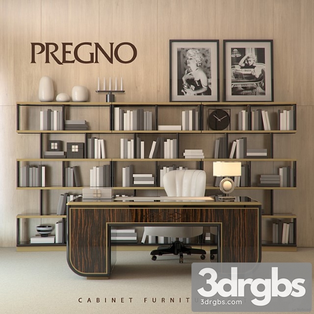 Pregno Cabinet Set 3dsmax Download - thumbnail 1