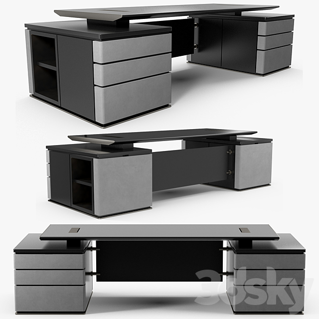 Promemoria – Au bout de la nuit writing desk 3DSMax File - thumbnail 1