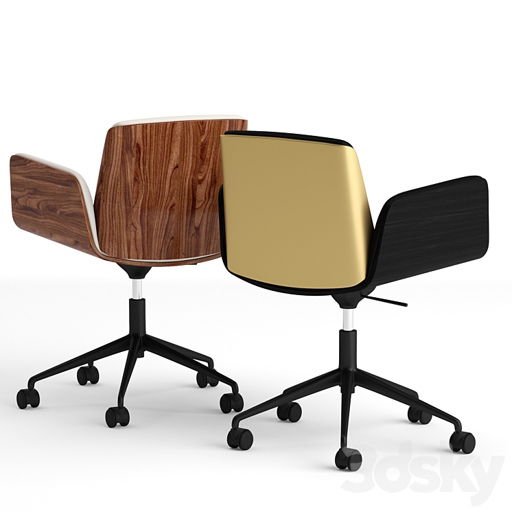 Punt Hug office chair 3DS Max - thumbnail 2