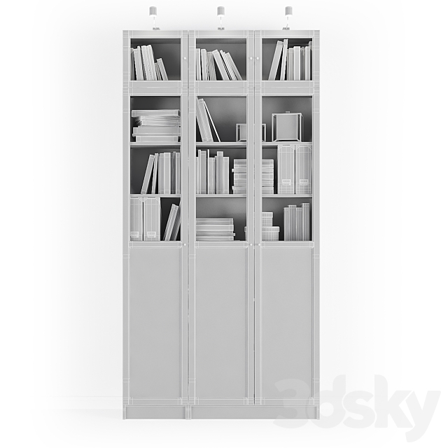 Rack Billy _ Oksberg Ikea.Combination-4 3DSMax File - thumbnail 3