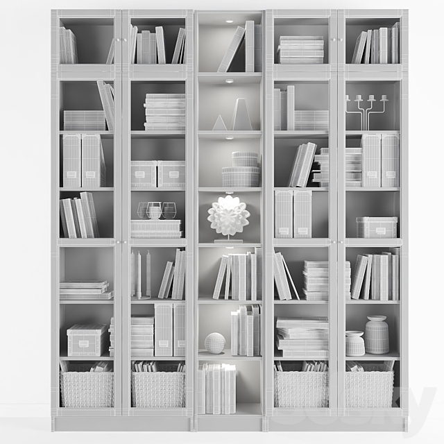 Rack Billy _ Oksberg Ikea.Combination-5 3DSMax File - thumbnail 3