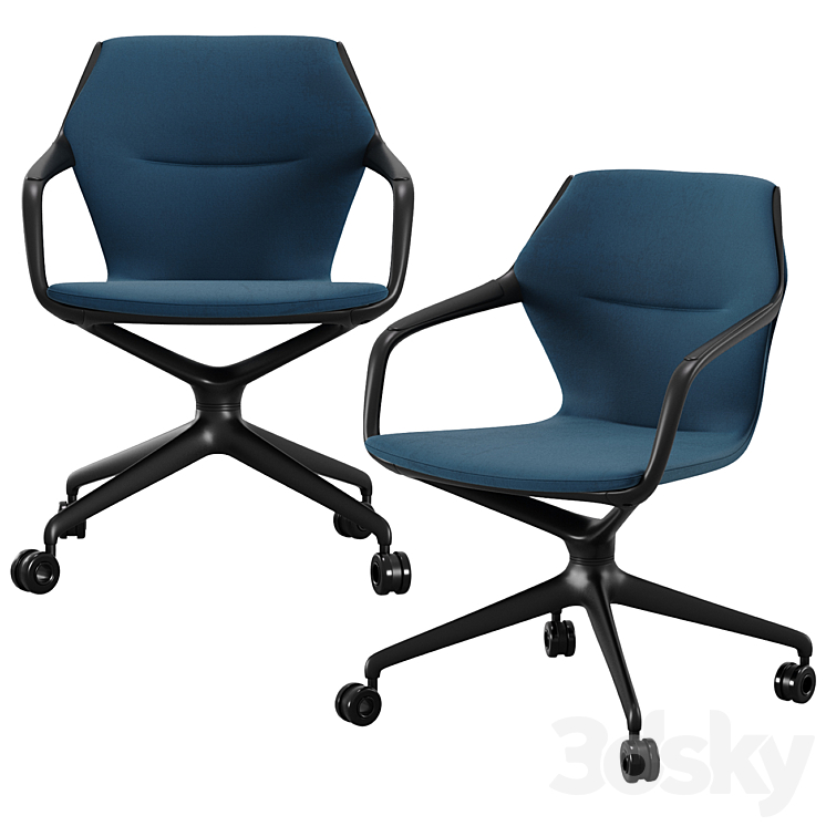 Ray Castor Base Chair 3DS Max - thumbnail 1