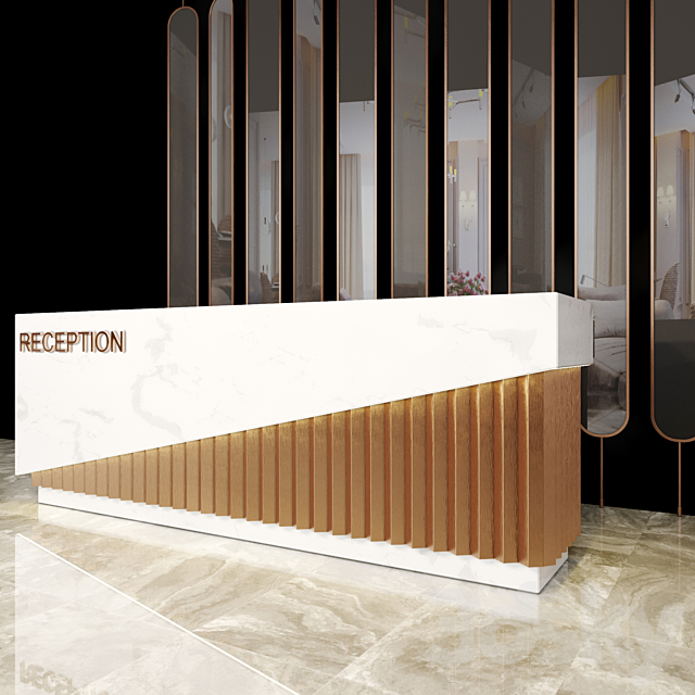 Reception 20 3DS Max Model - thumbnail 2