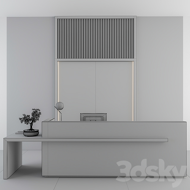 Reception Black and Gold 3DS Max Model - thumbnail 2