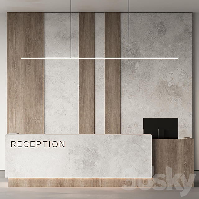 Reception Desk 03 3ds Max - thumbnail 2