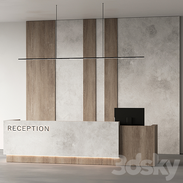 Reception Desk 03 3ds Max - thumbnail 3