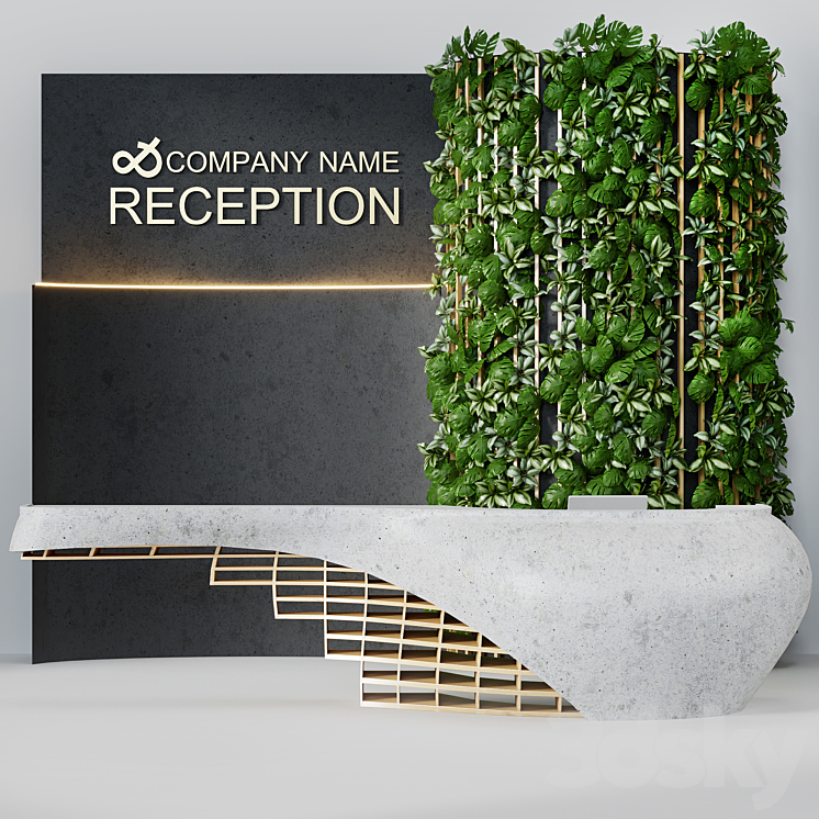 Reception desk 11 3DS Max - thumbnail 1