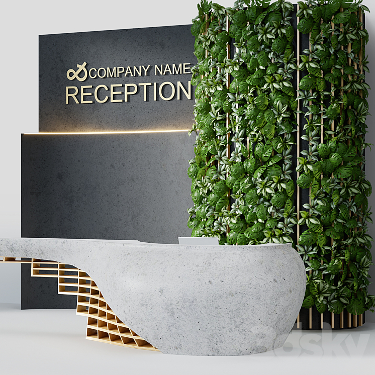 Reception desk 11 3DS Max - thumbnail 2