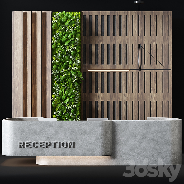 Reception desk 13 3DS Max Model - thumbnail 1