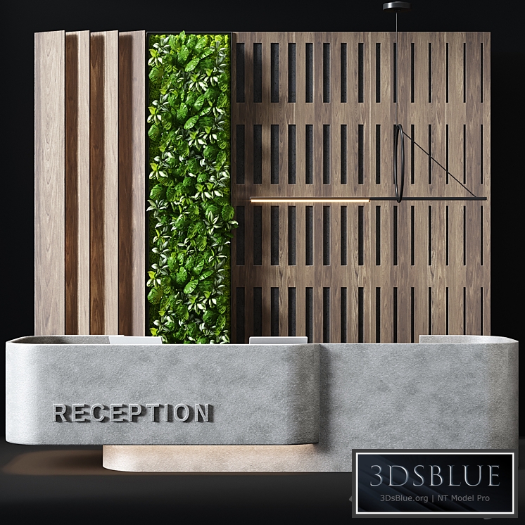 Reception desk 13 3DS Max - thumbnail 3