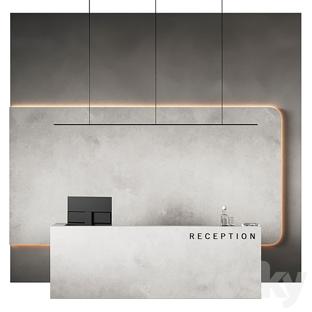 Reception desk 14 3ds Max - thumbnail 1