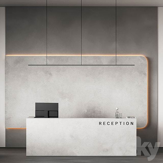 Reception desk 14 3ds Max - thumbnail 2