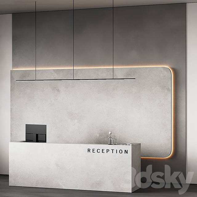 Reception desk 14 3ds Max - thumbnail 3