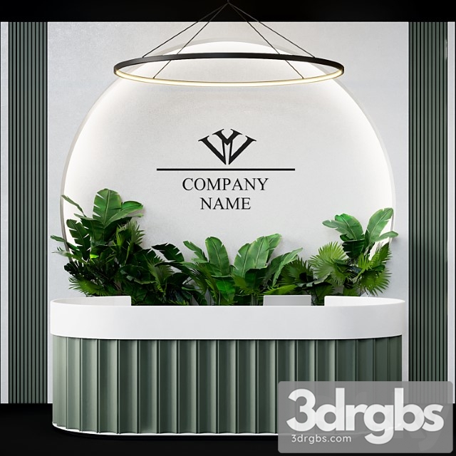 Reception Desk 16 1 3dsmax Download - thumbnail 1