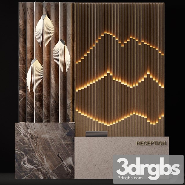 Reception desk 5 2 3dsmax Download - thumbnail 1