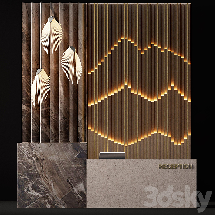 Reception desk 5 3DS Max - thumbnail 1