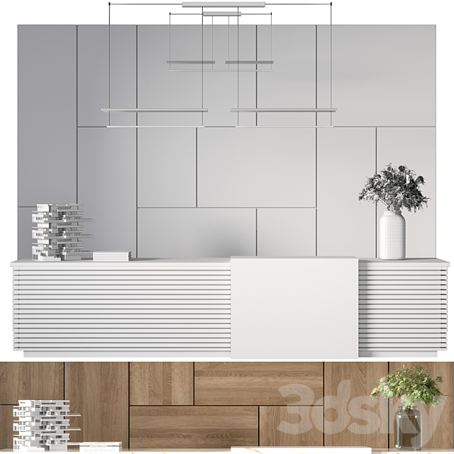 Reception Desk No12 3dsMax Model - thumbnail 5