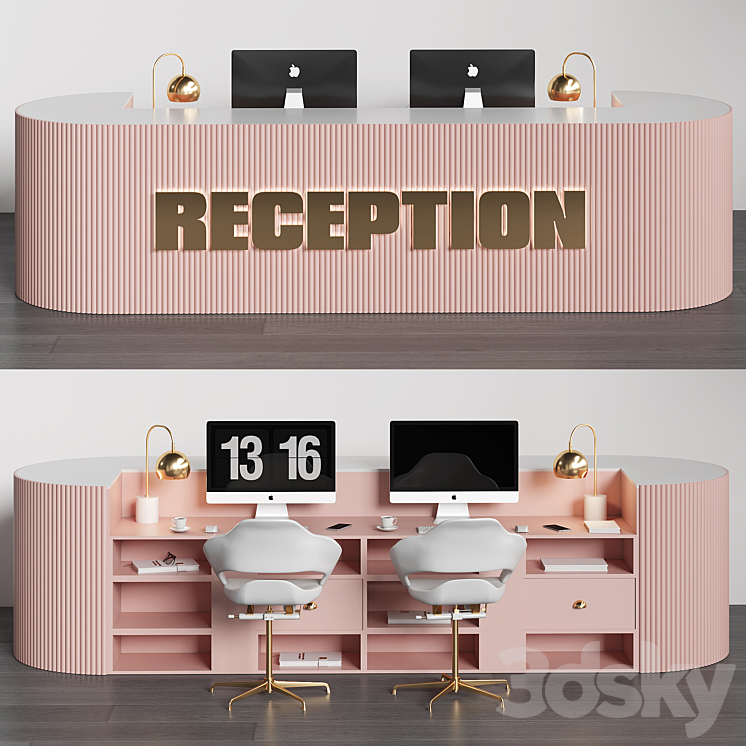 reception table02 3DS Max - thumbnail 2