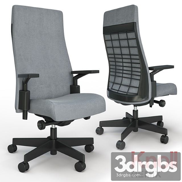 Remix high back office chair 2 3dsmax Download - thumbnail 1