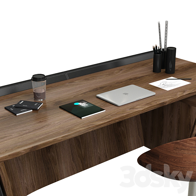 riva 1920 klip table and lamborghini gioconda chair 3DSMax File - thumbnail 4