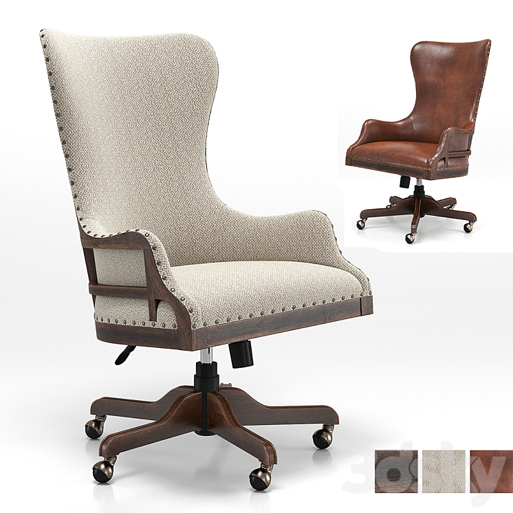 Roslyn County deconstructed Chair 3DS Max - thumbnail 1