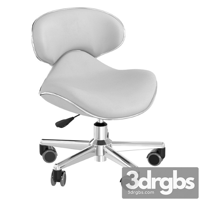 Salon smart ergonomic pedicure stool gray - thumbnail 1