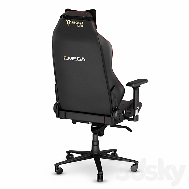 Secretlab Omega 2020 gaming office chair 3DSMax File - thumbnail 2