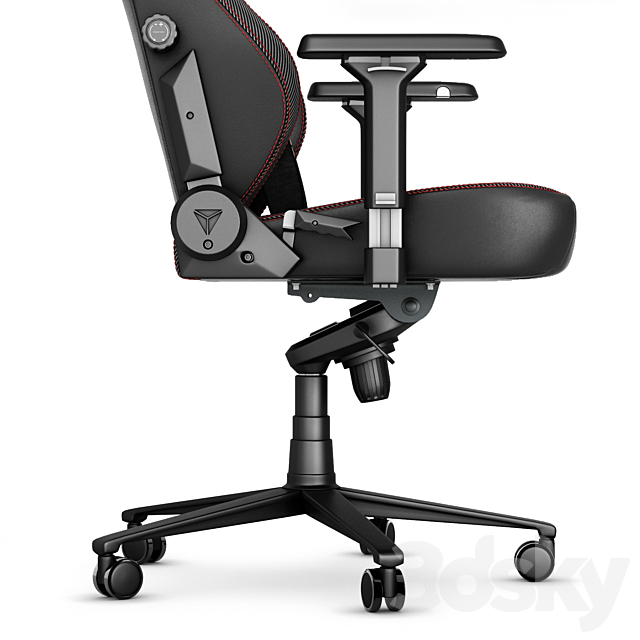 Secretlab TITAN 2020 gaming office chair 3DS Max Model - thumbnail 4